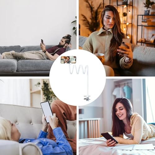 Soporte de brazo flexible para teléfono celular zwxqe con abrazadera de escritorio larga 7