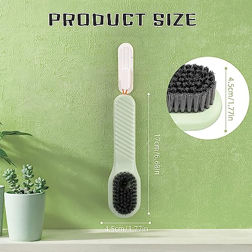 Image of ALOUD CREATIONS Plastic Soap Dispensing Cleaning Brush With Handle | Scrubbing Reusable Washing Shoe Brush For Shoes Clothes Cleaning | Pack Of 1