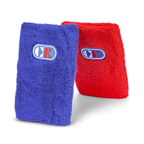 Cliff Keen Tournament M112 protège-poignets de lutte réversibles rouge et bleu