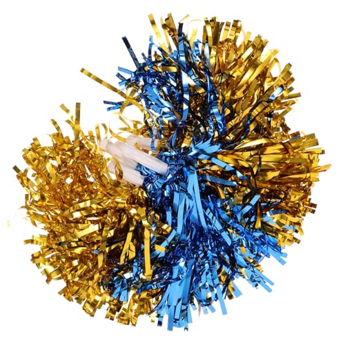 GALPADA 12pcs Cheerleader Pompoms Props Pom Poms Cheerleading Reusable Cheerleader Pompoms Sports Event Decorations