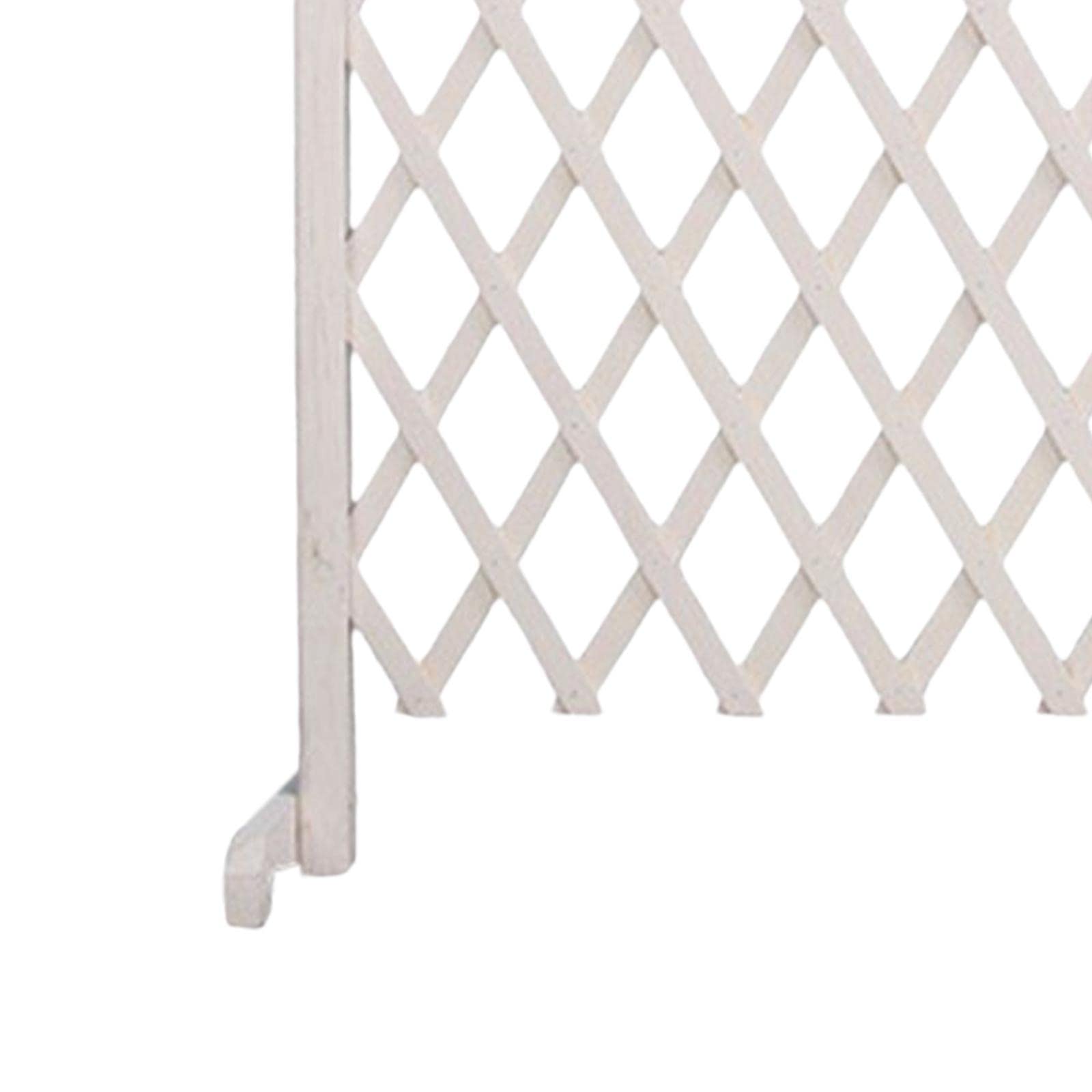 Expandierbares Hundegitter Holz Haustier Tür Schutzgitter Freistehende Absperrung Klappbar für Türrahmen Flur Treppen für Haustierkontrolle Wohnbereic, 190 cm x 90 cm Weiß