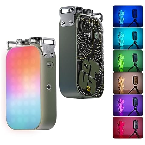 PHOTOOLEX TOFU-BRO RGB Video Light, 7500mAh 600 Minutes Portable Camera Light 12W Output Power, LED Video Light Panel, 2500-9900K CRI TLCI 96+ for TikTok, Content Creator, Photographer Cover