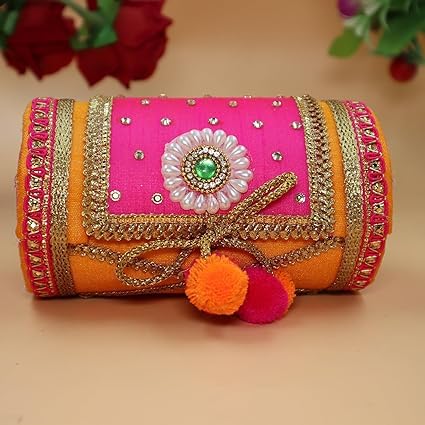 TAS Decorative Cash Box, Shagun Box, Gift Box, Jewellery Box,Bangel box, Money Box Envelop Wedding Gift Assorted Color Round storage box (pack 1) (B0CTTCWH8J) Amazon Price History, Amazon Price Tracker