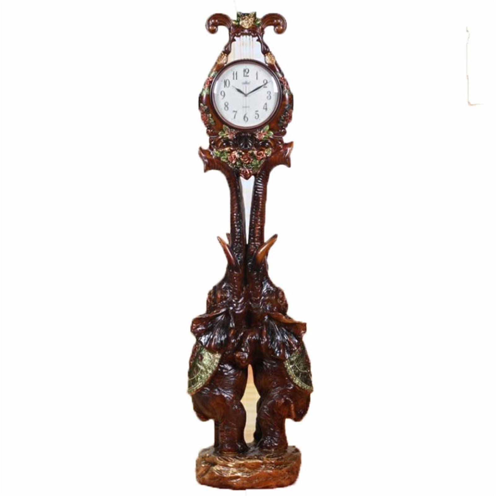 Kf2vBt7dP Chinese Style Floor Clock Standing Clock Large Floor Vintage Vertical European Antique Tv Cabinet Next To The Ornaments Grandfather Clocks