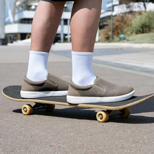 TIOSEBON Men's Mesh Slip on Walking Shoes-Comfortable Drving Loafer Fashion Sneaker4