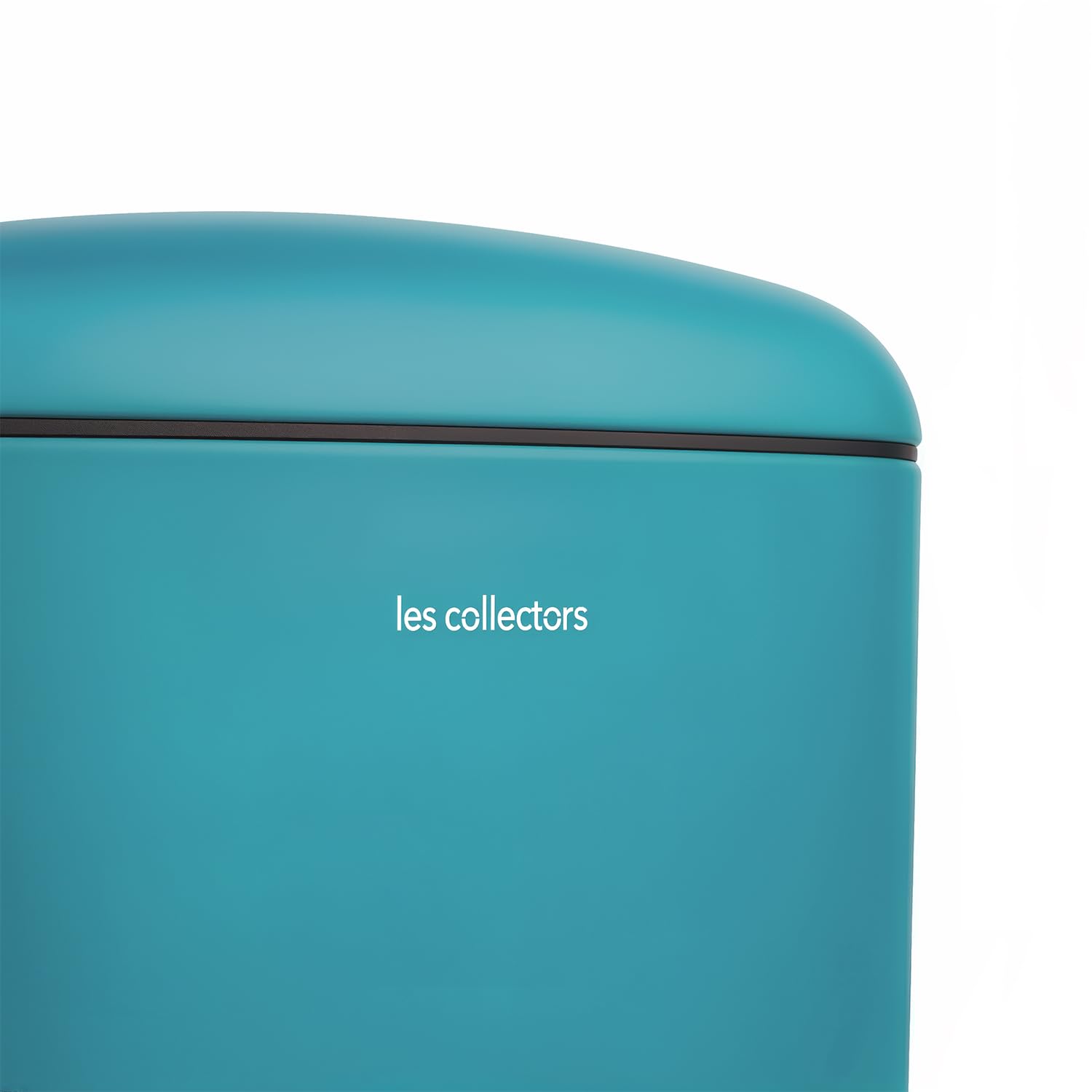 Les Collectors Pattumiera da cucina a pedale N°534, acciaio inox, capacità 20 L, compatibile con sacchi 30 L, contenitore interno rimovibile, finitura mat, resistente, chiusura silenziosa, Turchese