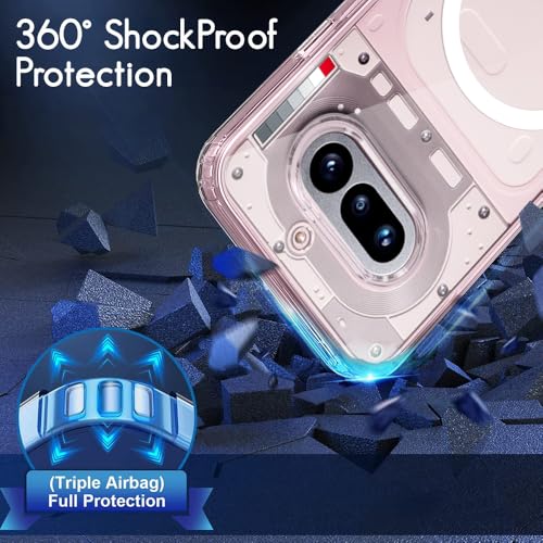 Image of TheGiftKart Ultra-Hybrid Back Case Cover for Nothing Phone 4a 5G Compatible with MagSafe | Camera Protection | Hard Crystal Clear Back | Shockproof Bumper Case Cover (PC & TPU, Transparent)