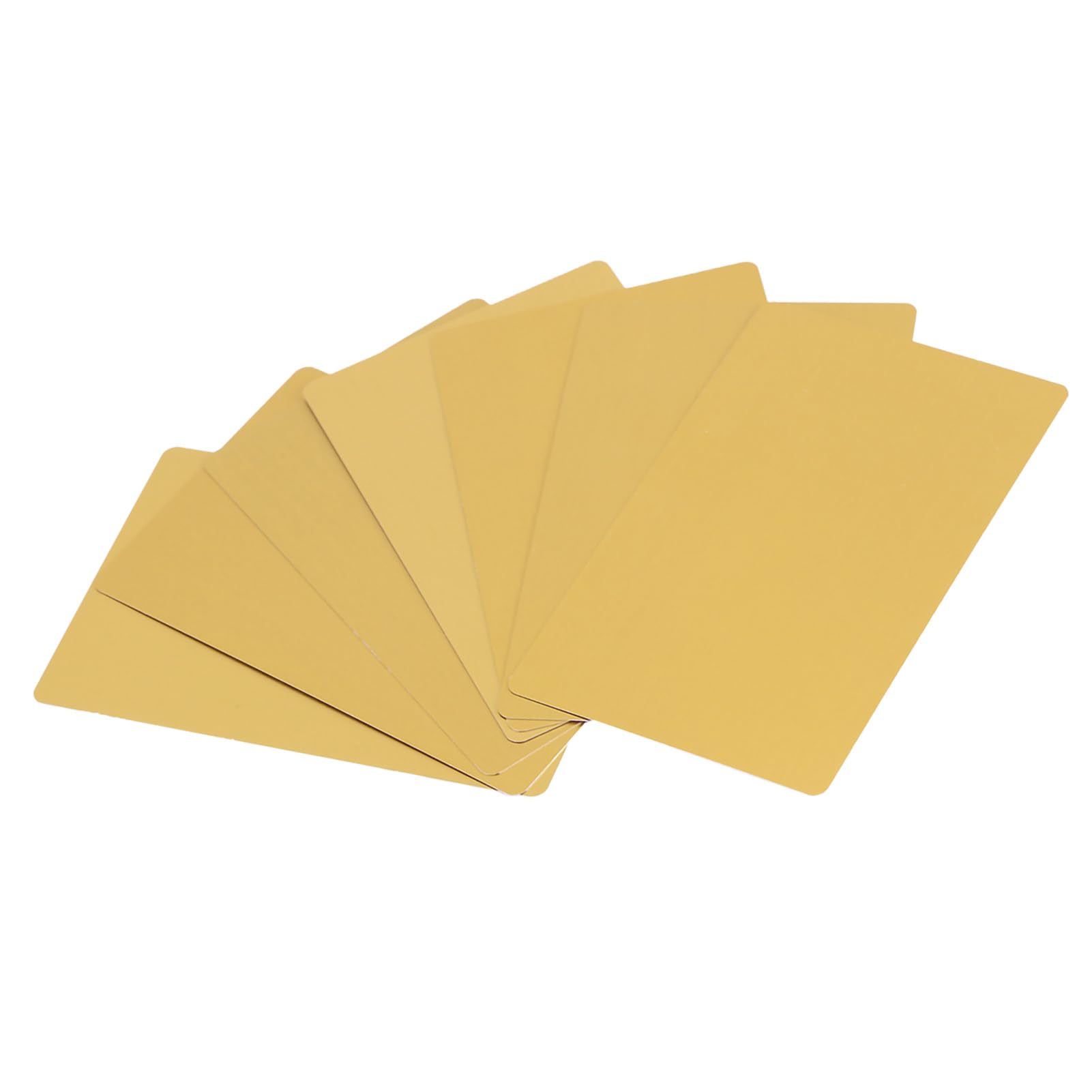 Lot De 50 Cartes De Visite Vierges En Alliage D'aluminium Noir - 86x54mm, Lisse, Gravure Laser Ou Impression Jet D'encre Possible