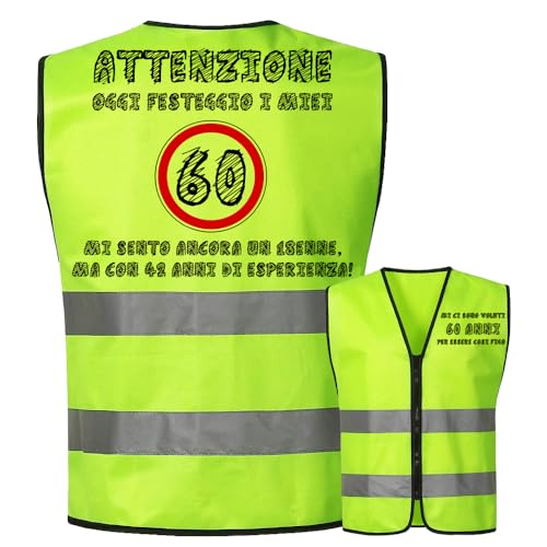 Toctax Compleanno 60 Anni Gilet 60 Anni Compleanno Donna 60 Anni Compleanno Uomo...