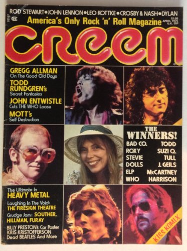 CREEM Rock 'n Roll Magazine ELTON JOHN (APRIL 1975) CREEM Rock 'n Roll Magazine ELTON JOHN (APRIL 1975)