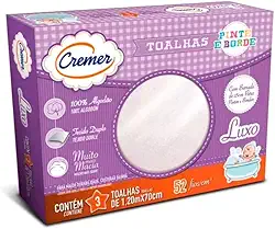 Cremer Toalha Pinteborde Branca Pc 3 Unidades