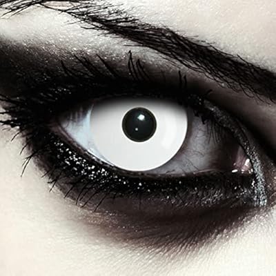 DESIGNLENSES, Dos lentillas diarias color blanco totalmente para Halloween zombie disfraz, 1 par/2 pzs, sin graduación (Whiteout, 14.00, 0.00) | Ya disponible en tu tienda friki favorita! En mundofriki.es! DESIGNLENSES, Dos lentillas diarias color blanco totalmente para Halloween zombie disfraz, 1 par/2 pzs, sin graduación (Whiteout, 14.00, 0.00) | Ya disponible en tu tienda friki favorita! En mundofriki.es!