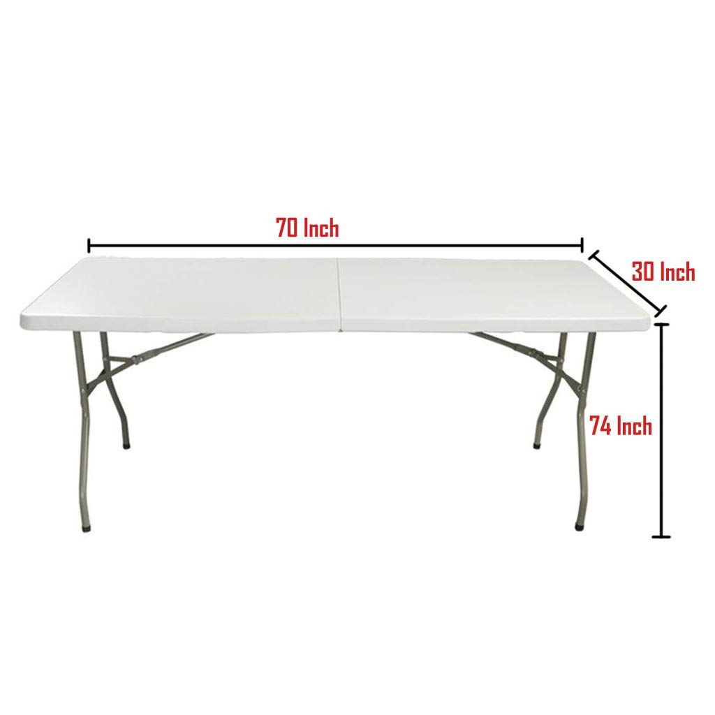 Urbancart Durable Heavy-Duty Portable HDPE Folding Table for Indoor, Outdoor, Picnic, Party, Camping (70 * 30 Inches) 3