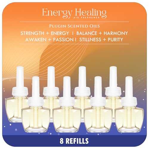 Scent-Hi Desodorante Casa Recarga 8x19ML - Citronela, Nardo, Pino, Palo de Rosa Brasileño, 4 Perfumes, Ambientador Eléctrico Recambio Adecuado para Aire Wick/Glade Difusor Eléctrico