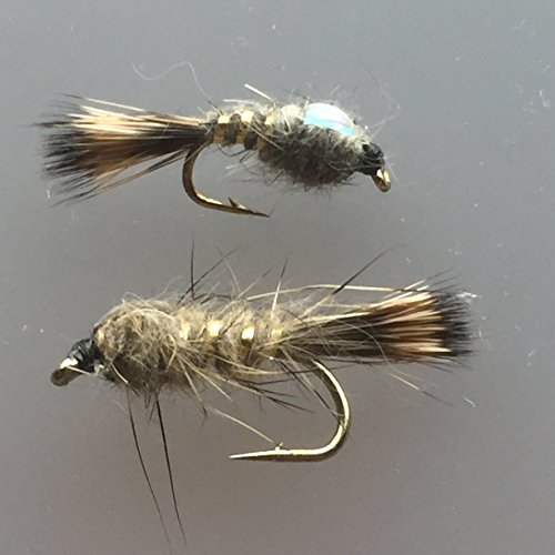 Pesca con mosca, ninfas de oreja de liebre, selección de 12, tamaño 10-16 PACK#2 Cover