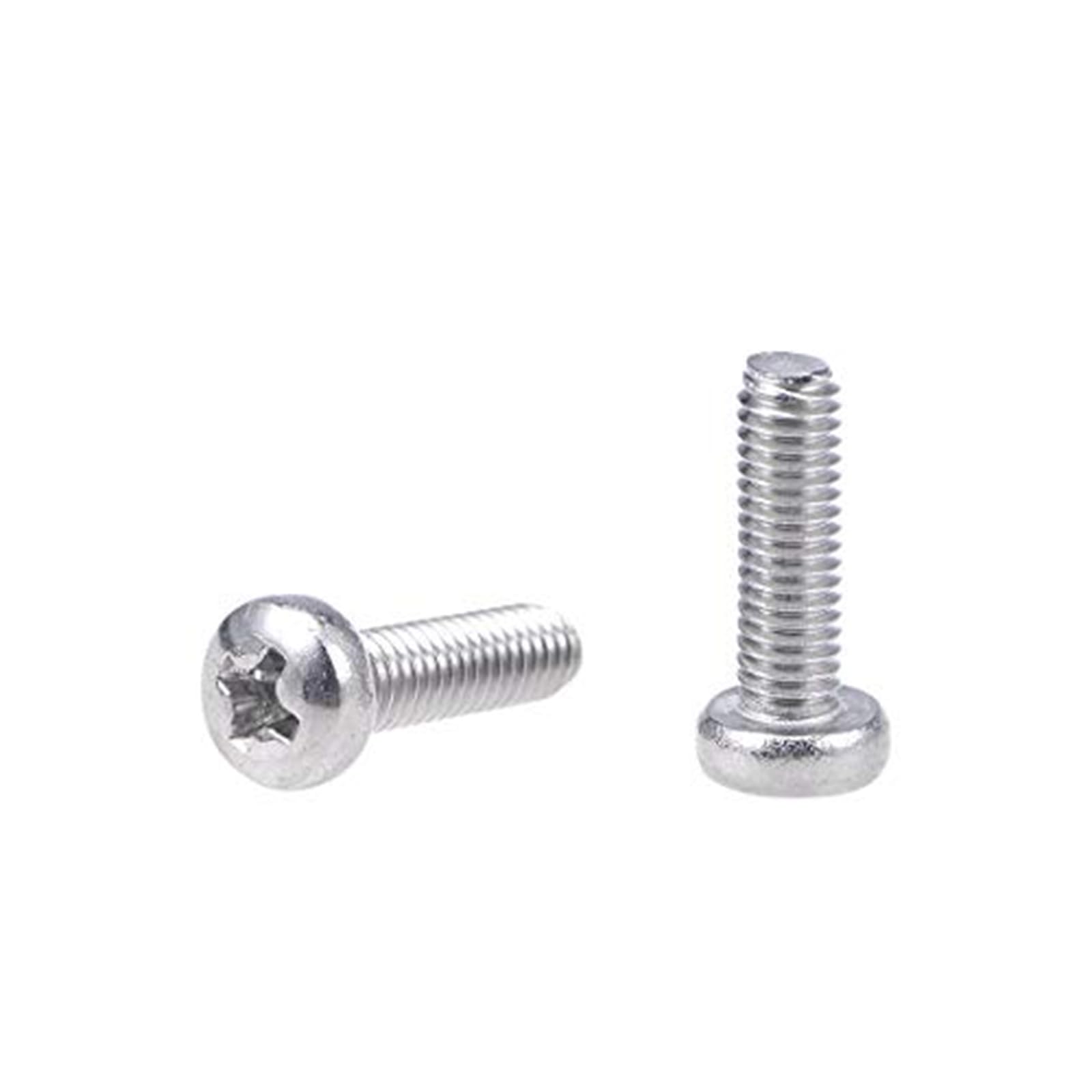 MACHSWON M3x10mm Machine Screws Pan Phillips Cross Head Screw 304 Stainless Steel Round Head Cross Screw Fasteners Bolts 100Pcs