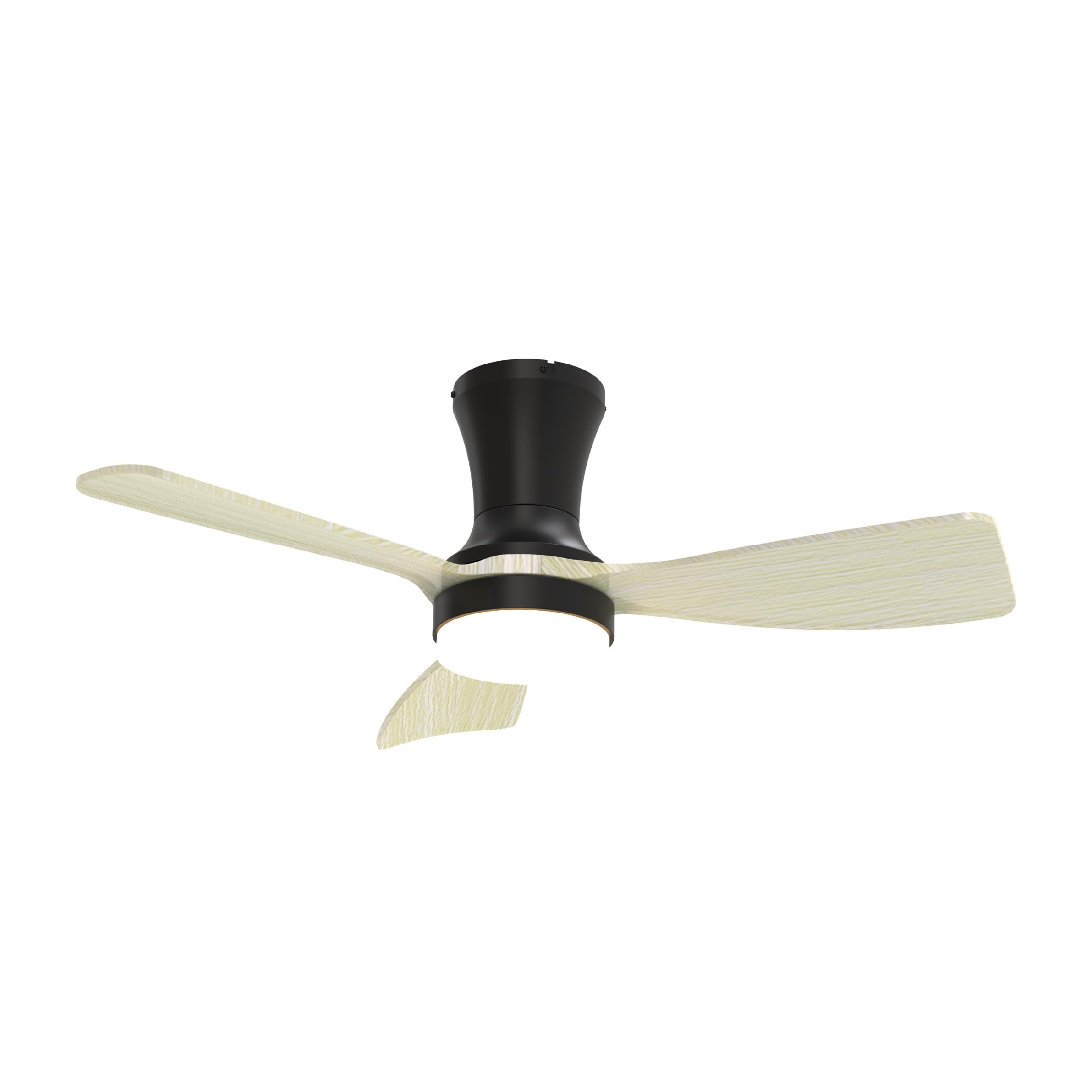 Ventilador de Techo con Luz LED CCT 920x265mm Madera Clara 22W con Control Remoto AC100-240V