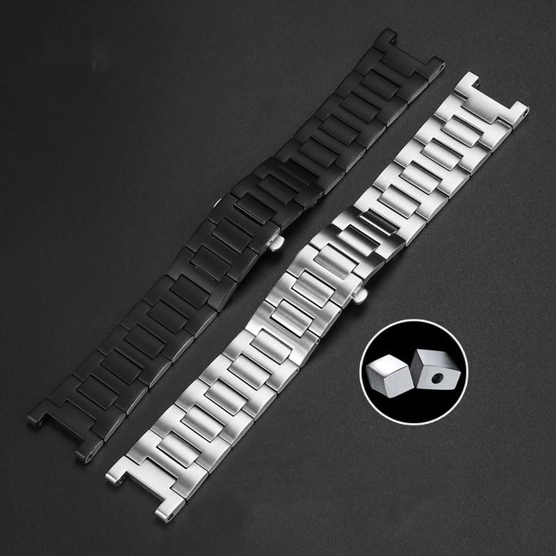 Bracelet de montre en acier inoxydable avec extrémité concave pour bracelet de montre de la série Cartier Pasha