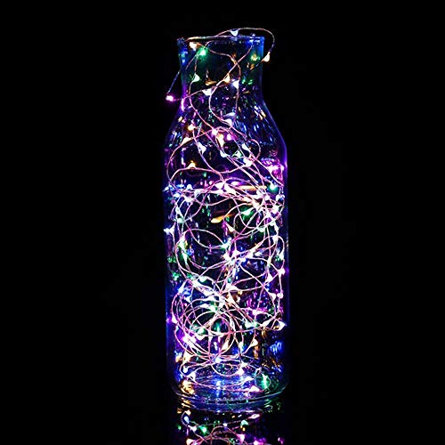 BAIHUAXIN Cordão de luzes LED, luzes de fada, luzes estreladas, 100 LEDs de fio de cobre, luzes deco