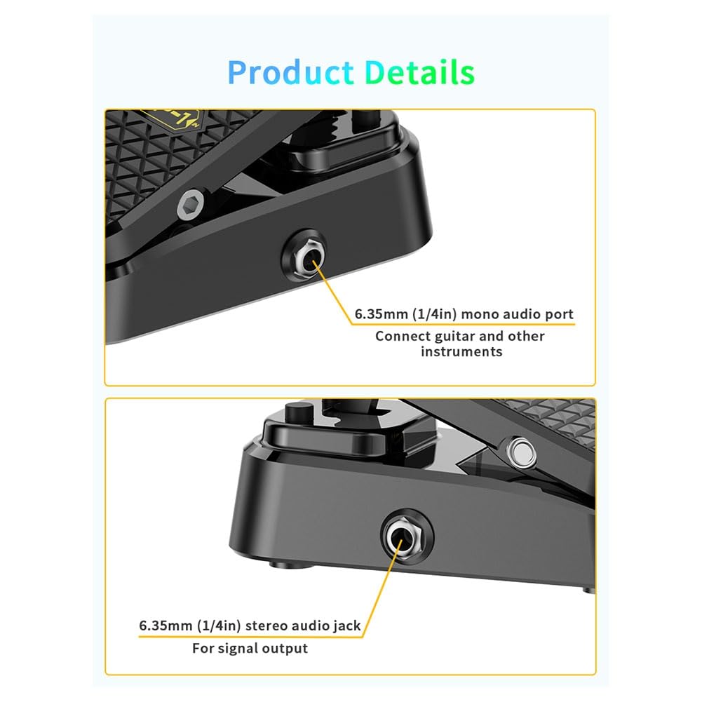 1 Neues 2-In-1-Volumen/Expression-Pedal für Fußpedal Ohne Netzteil Erforderte Direkt