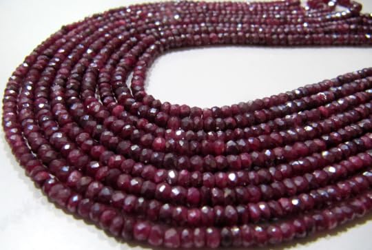 Natural Ruby Silverite Rondelle Faceted 4-5mm Size Gemstone Beads Strand 13 Inches Long Wholesale Prices Jewelry Making Beads
