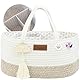 Yunioo Wickeltisch Organizer, windeltasche mit Fächern, Wickelorganizer Geschenke für Baby - Weiß Beige