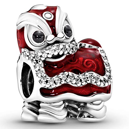 Pandora Jewelry Lion Dance Silver Cubic Zirconia Charm in Sterling Silver