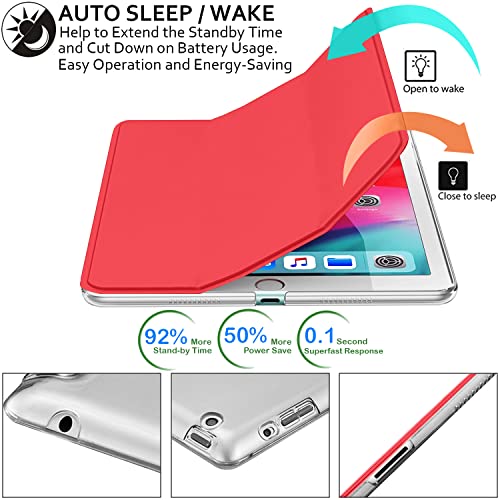 Image of DuraSafe Cases for iPad 9.7 inch Old Model 4th 3rd 2nd Gen Case A1458 MD513HN /A A1416 MC705HN /A MD328HN /A A1395 MC769HN /A MC954HN /A MC960HN /A MC979HN /A A1459 MD514HN /A MD512HN /A MD515HN /A - Red