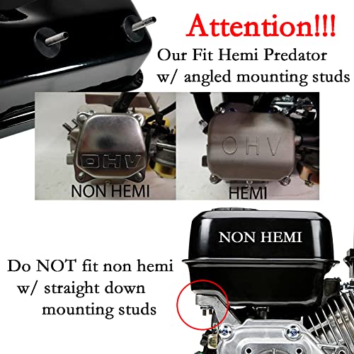Image of JMCHstore Side Port Gas Tank w / Raised Cap For Coleman BT200X CT200U CT200UEX, Baja Warrior MB200 Mini Bike Fuel Tank Replacement for Hemi Predator 212 212cc 224 MAX performance Engine