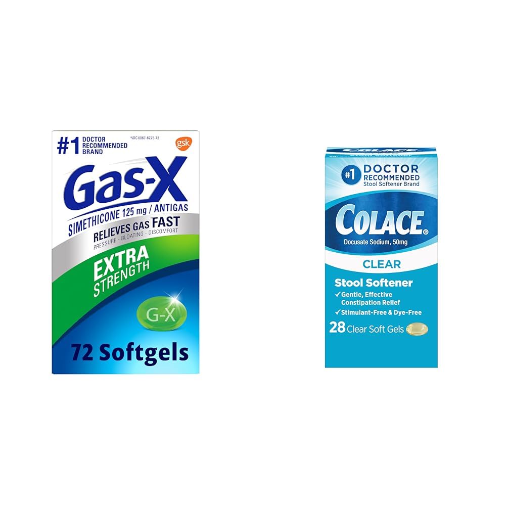 Gas-X Extra Strength Gas Relief Softgels with Simethicone 125 mg for Bloating Relief - 72 Count