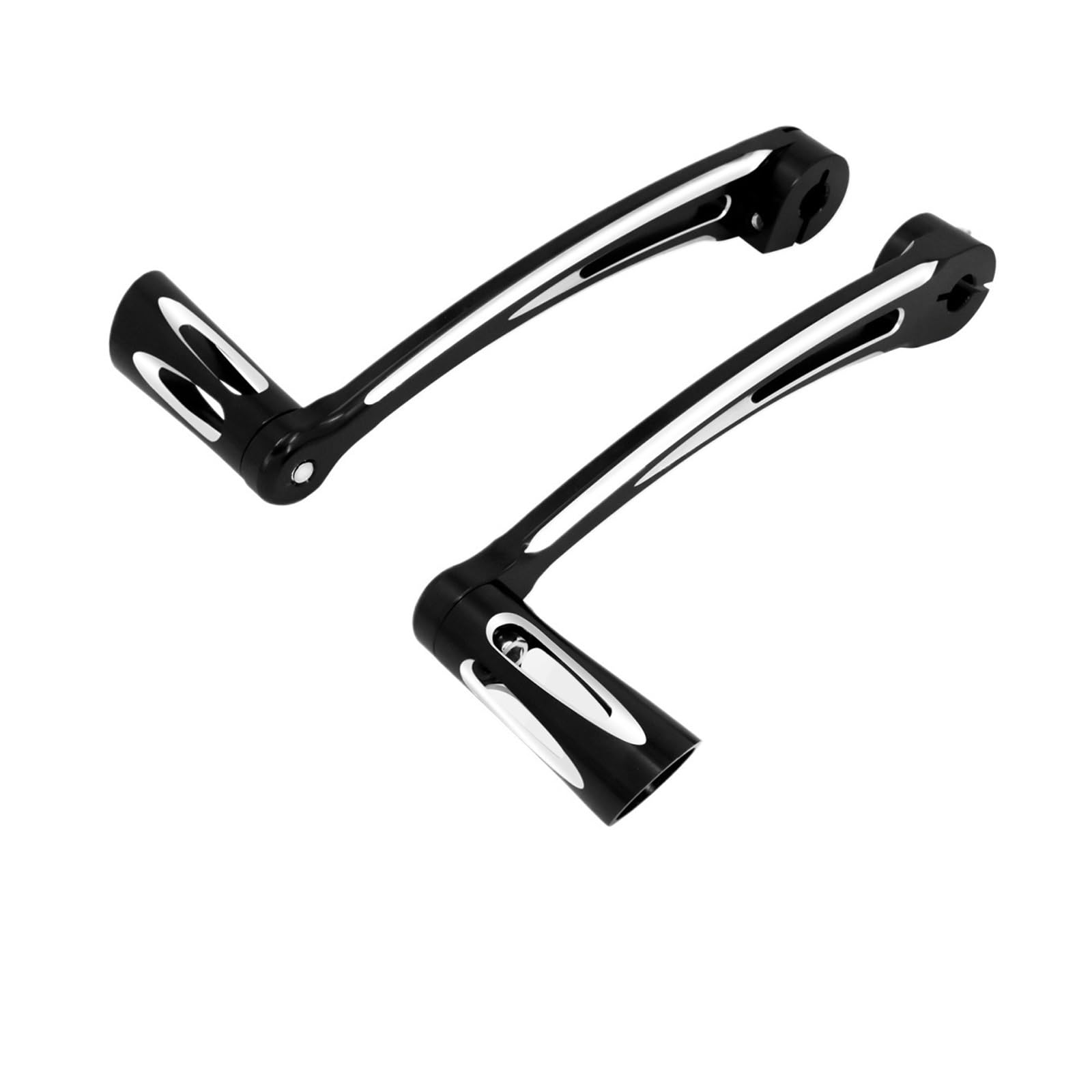 Syc27qp Black Shift Lever Shift Pedal Lever Motorcycle Motorcycle Heel Toe Shift Lever Shifter Pegs For Touring For Road King Fltrx 88-Up For Softail Flsl For Fatboy 86-17