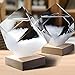 Produktbild Jasnyfall Crystal Weather Forecast Flasche Storm Glass Flüssiges Holz Basis Ornament Holzfarbe & klar