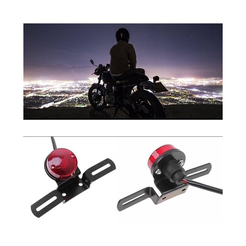 Fanale Posteriore Luce Di Segnalazione Freno Moto 12V Lampada Di Coda Posteriore A LED Universale Lampada Targa Per Accessori Moto Per Parti Di Moto