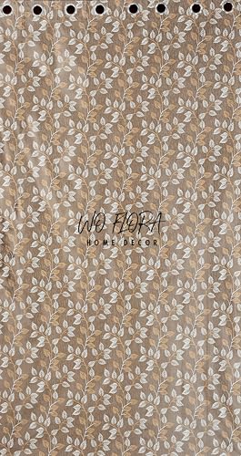 Image of Curtain for Door 5 feet Set of 3 Living Room Window Curtains | Premium Curtain Panel | Brown Color Curtain 5 ft