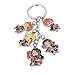 Schlüsselanhänger mit 5 Mini Chibi Figuren Sasori Deidara Pain Uchiha