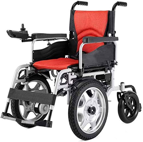 HFJKD DICOINA Elektrorollstuhl Faltbarer elektrischer Rollstuhl für Erwachsene, tragbar, Li-Ionen-Akku und großes Vorderrad, behinderter mobiler Rollstuhl, Scooter, 3 Ah, bequemes sicheres Reisen (20 Cover