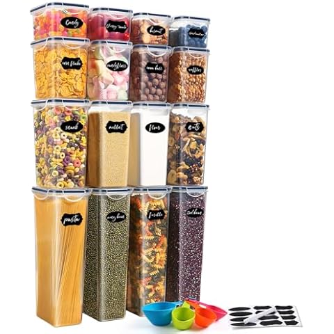 YASHE Airtight Food Storage Containers Set of 16 Cover