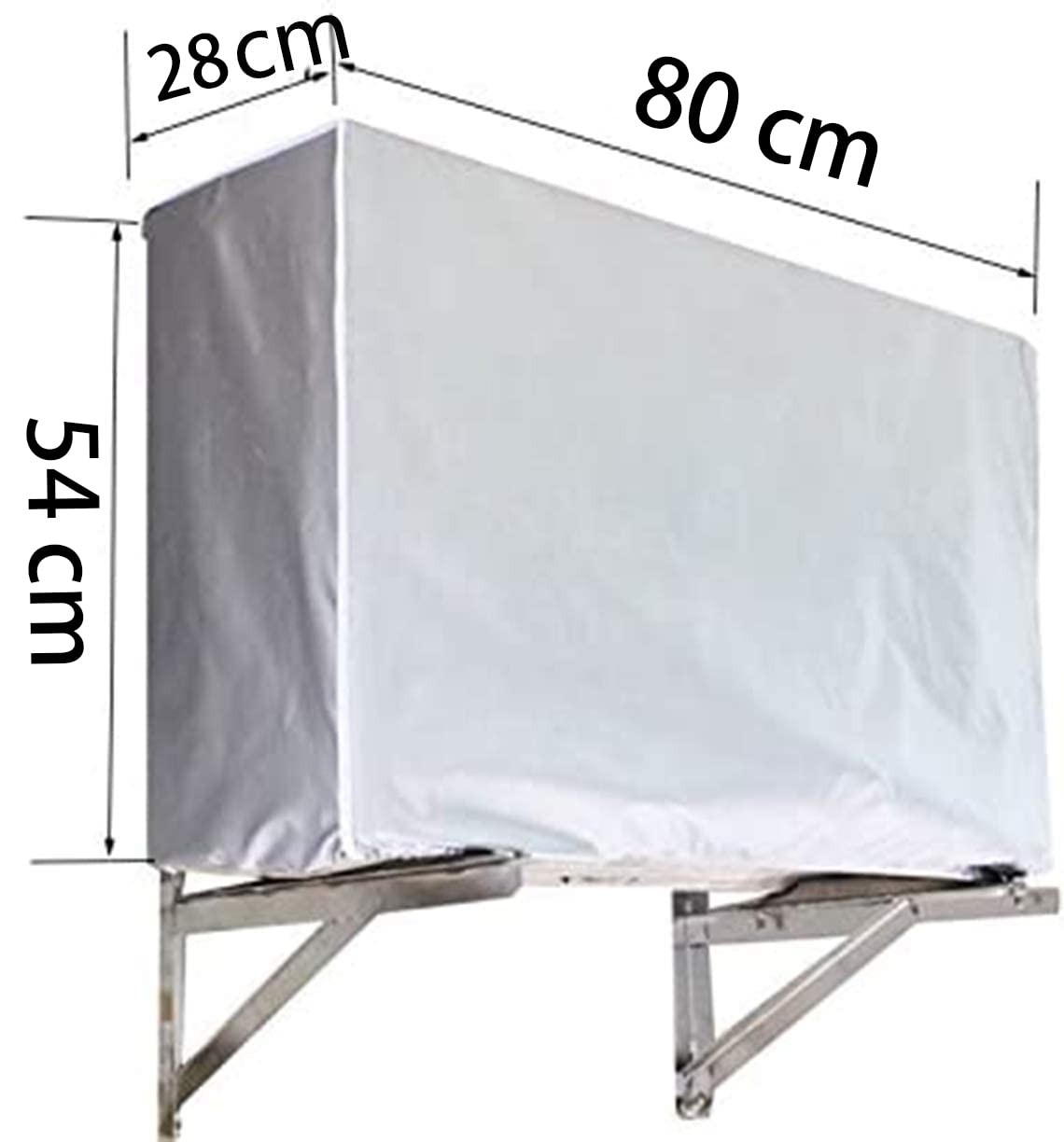 Annhao Copri Condizionatore da Esterno - Universale Coperchio del Condizionatore Teli Impermeabile, Anti-Neve, Anti-Polvere Copri Climatizzatore Esterno Protettori Coperture - 80 x 28 x 54 cm