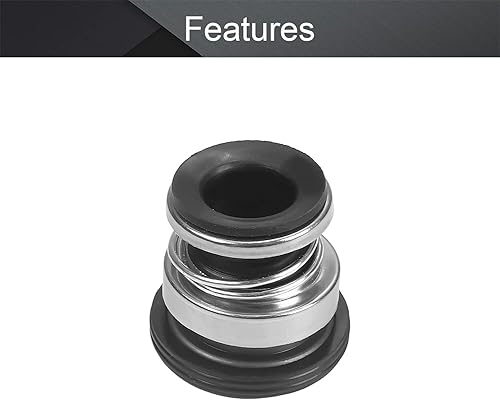 Miniatura 3 de Othmro Reemplazo mecánico del sello del eje 103-12 para el eje de la bomba Bombas de agua Eje de sellado mecánico Aleación de plástico 2pcs