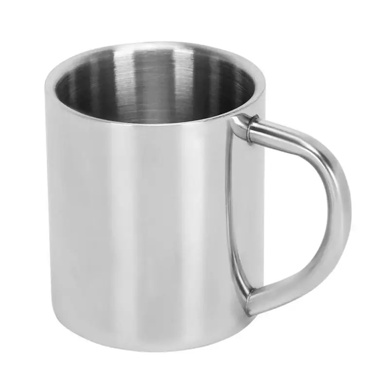 Taza térmica de café antiescaldado doble pared, taza agua portátil aislada acero inoxidable for cerveza, té, zumo y Para café y bebidas(220ml With Lid)