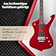 Rocktile Sidewinder E-Gitarre - Rocktile Heavy-Series - Korpus: Linde - 2 Humbucker Tonabnehmer - 22 Bünde - FR-Style Tremolo - Rot