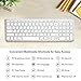 OMOTON Wireless Bluetooth Keyboard with Numeric Keypad for iPad Pro 11/12.9, iPad 10.2 inch 2019, iPad 9.7 Inch, iPad Air 3/2/Air, iPad Pro 10.5, iPad 4/3/2, iPad Mini, All iPhones, Silver