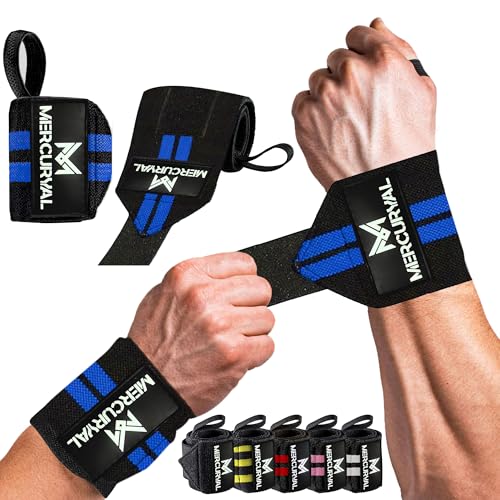 MERCURYAL Bande Poignet Musculation - Poignet Musculation - Protege Poignet Musculation - Sangle Poignet Musculation - Poignet de Forcé - Fitness, Crossfit,...