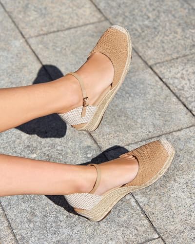 Image of Coutgo Women's Platform Wedge Espadrilles Sandals