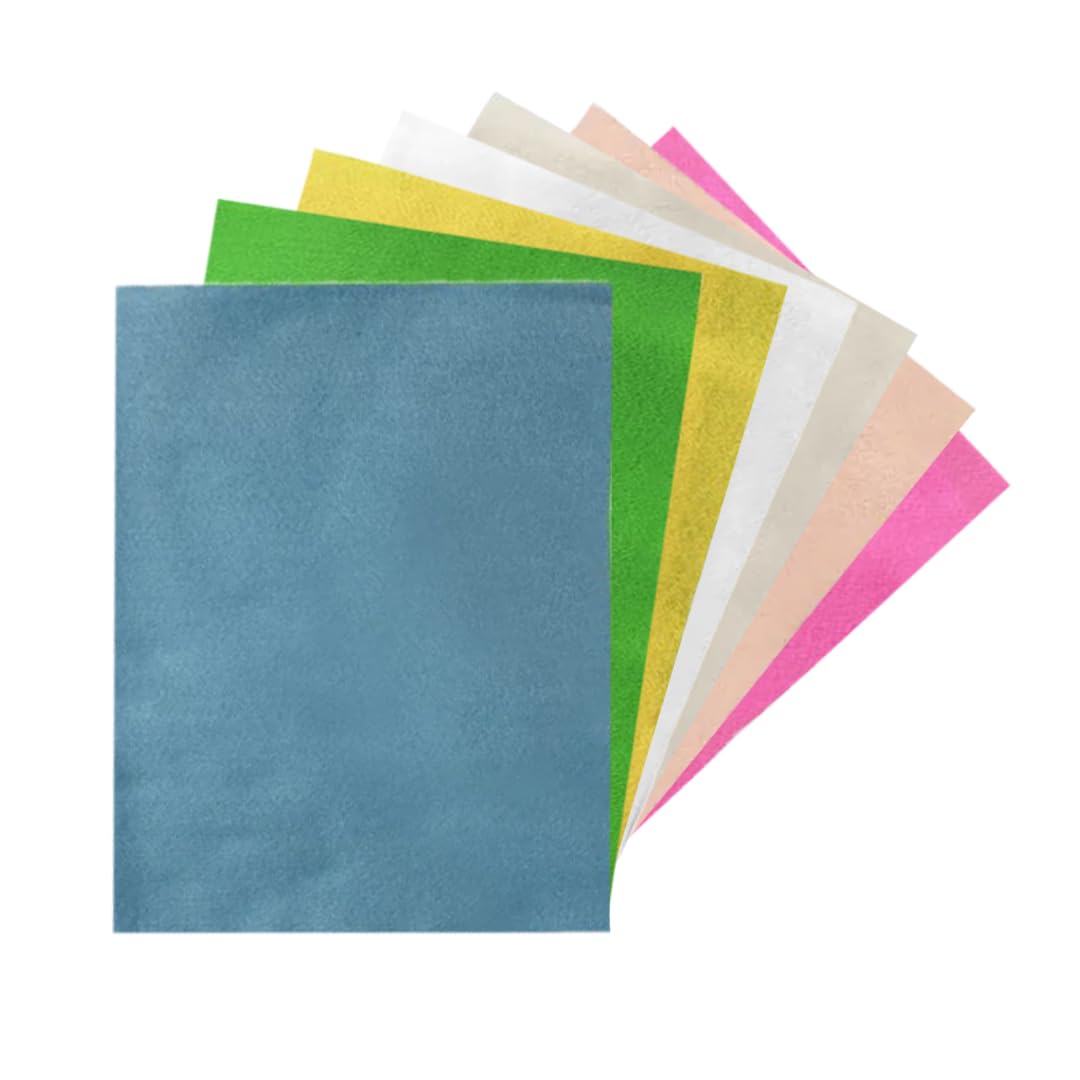 Pack of 70 A4 Assorted Easter Coloured 180gsm Craft Felt Sheets – 7 Colours (10 Each)