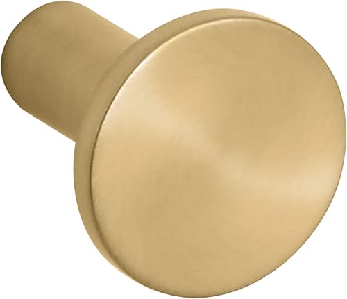 KOHLER K-14484-2MB Purist - Pomo para gabinete, pomo de cajón, manija de cajón, tiradores de gabinete, manijas de gabinete, latón moderno cepillado