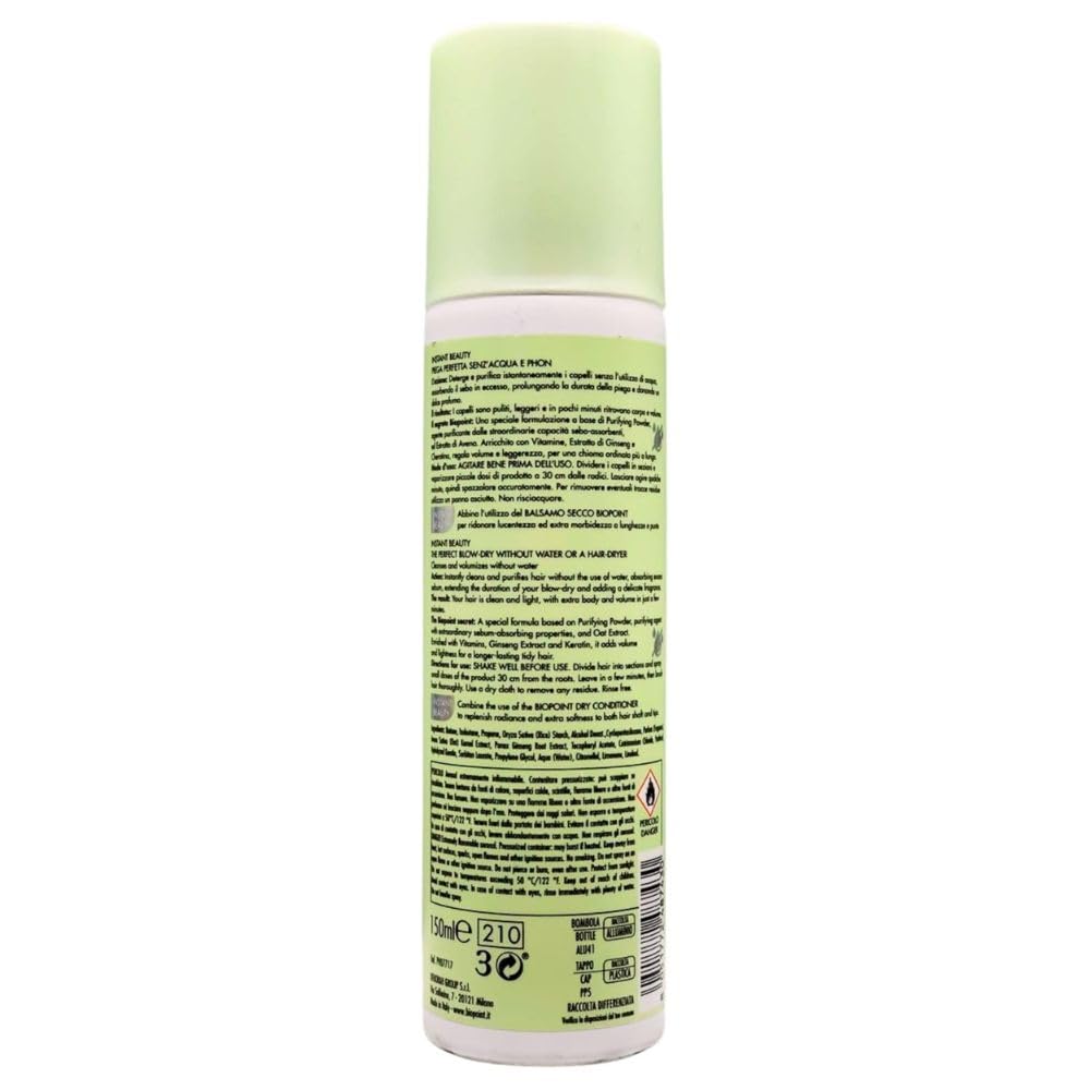 Shampoo Secco INSTANT BEAUTY, Deterge e Volumizza Senza Acqua 150ml (Shampoo Secco (2 Unità))