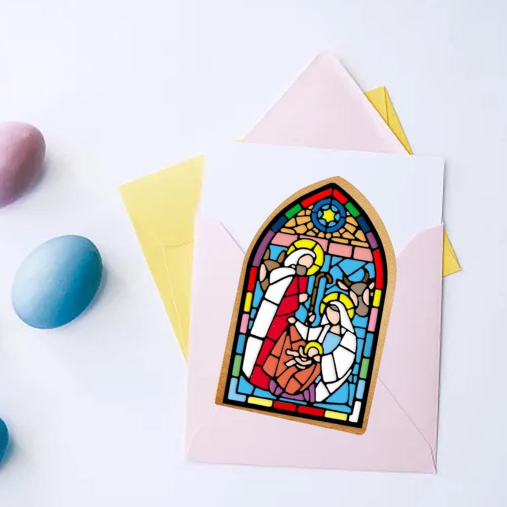 Easter Flower Cross Cutting Dies Stencil Metal Template Molds, Christmas Cross Embossing Tool Die Cuts for Card Making Album Paper Scrapbooking DIY Décor Dies Craft