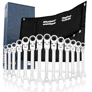 HASKYY 14-Tlg. Gelenk-Ratschenschlüssel Set