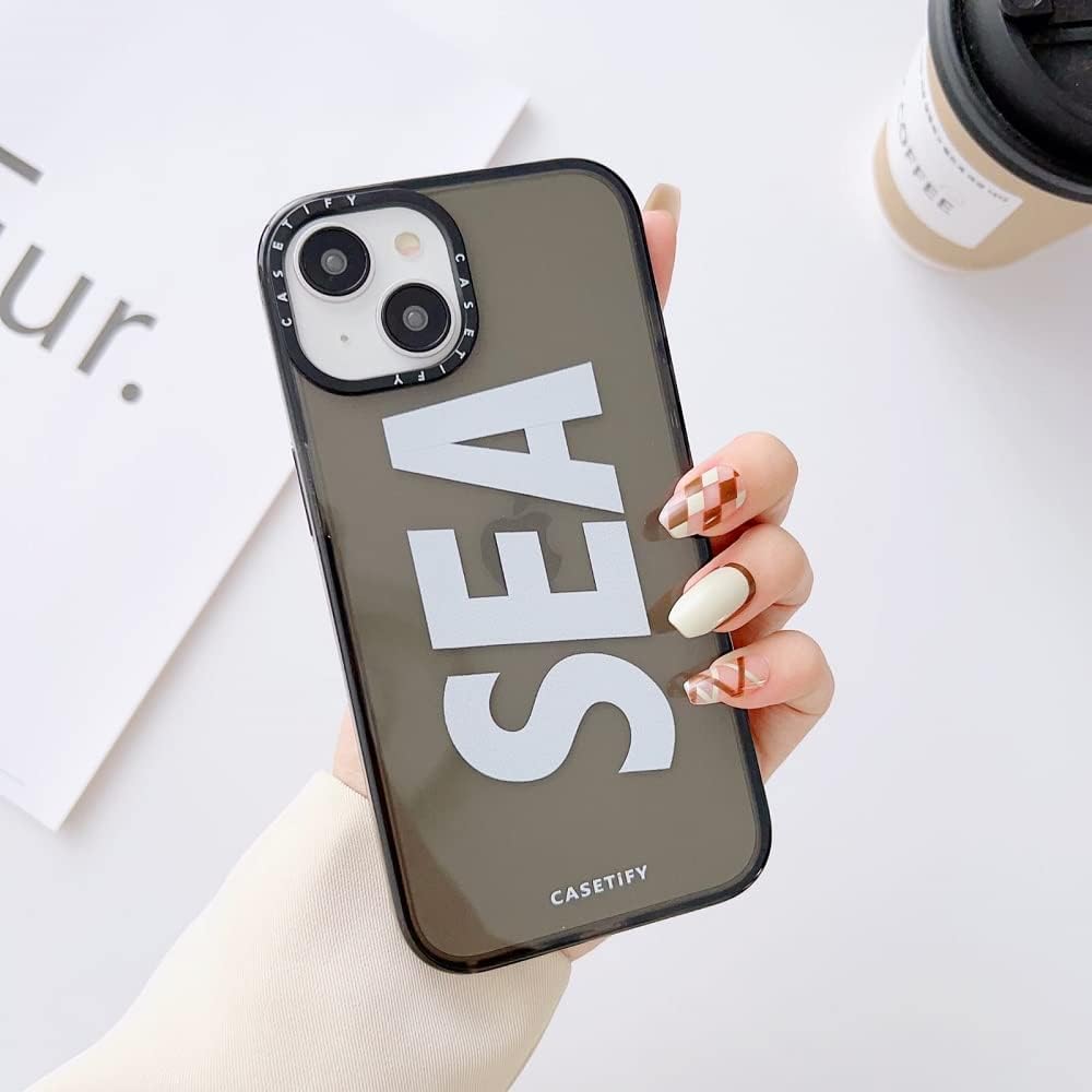 CASETIFY iPhone 13 Pro SEAケース Luxury Counter Back Case for Apple iPhone 13 [Anti Peel Off] Clear
